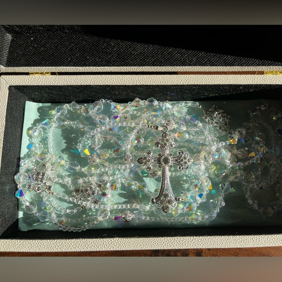 Crystal & Silver Wedding Lazo / Unity Rope - Picture 11 of 11